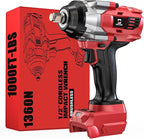 Cordless Impact Wrench 1/2 inch Compatible with Milwaukee 18v Battery Brushless High Torque Impact Driver Gun with 1000 Ft-lbs Torque, LED Work Light, Ergonomic Design Heavy-Duty