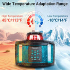 Takamine Rotary Laser Level Kit, Red Beam 635nm Wavelength, 800M Measuring Range, Horizontal/Vertical Self-Leveling, 5 Scan Angle and Rotation Speed Adjustment, Includes Remote Control, Receiver.