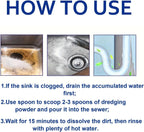 Multi-Purpose Pipeline Dredging Agent, Toilets, Bathroom Drains & Floor Pipes | Safe for All Pipe Types 1PCS