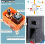 Enga Oil Rubbed Bronze Shower System with Body Jets, 12 Inch Rainfall Shower Wall Mounted Full Body Shower System Contain Rough-in Shower Valve Shower Combo Set