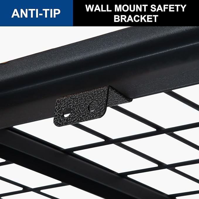 BILT HARD Garage Shelving 3000 LBS 36" W x 18" D x 72" H, Heavy Duty 5-Tier Metal Shelving Units with Adjustable Shelf, Steel Wire Utility Storage Shelves