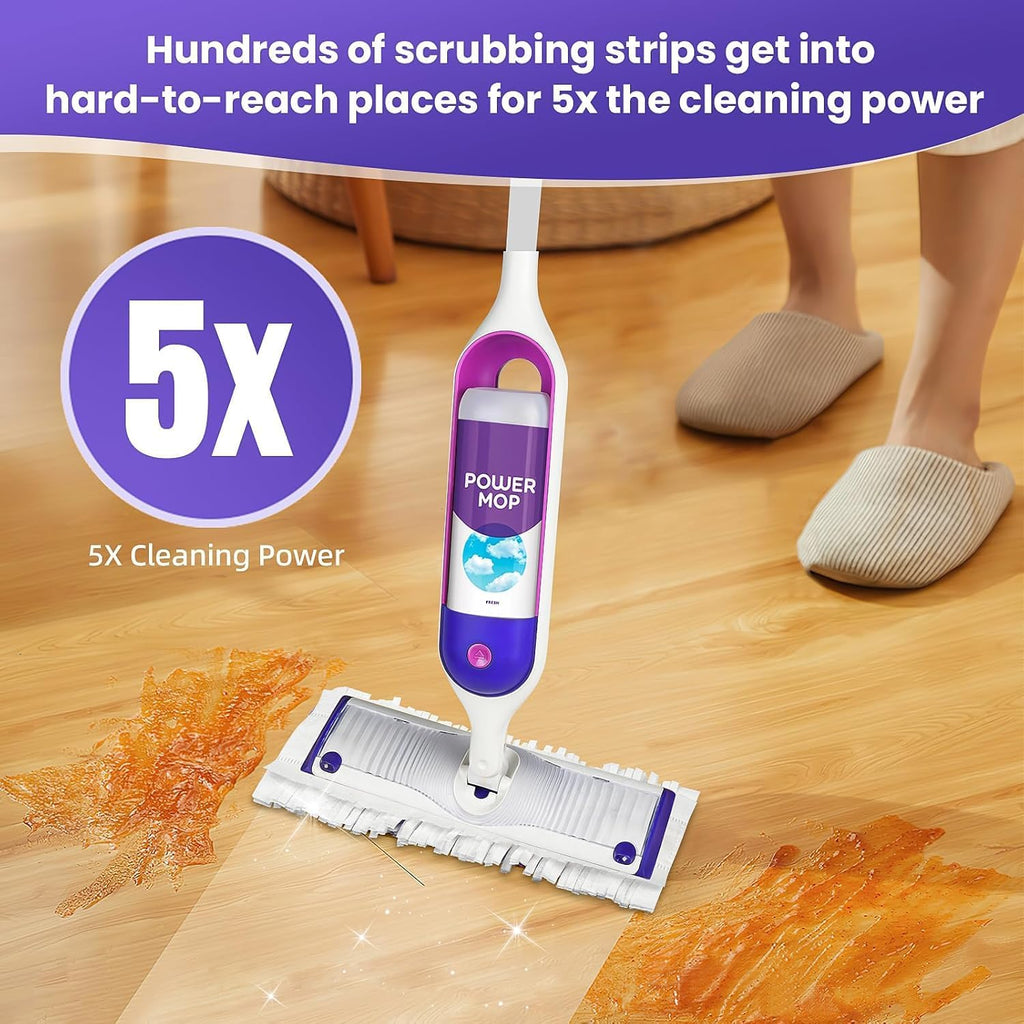 40 Pack Power Mop Pad Refills for Swiffer Power Mop Refills Pads Multi-Surface, Disposable PowerMop Refills Pads Replacement Spray Mopping Kit for Floor Cleaning