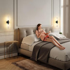 2 Light Vanity Light Side Mirror Farmhouse Bathroom Fixtures Black, E26 Wall Lamps for Bedroom, Industrial Lighting, Modern Lights With Glass Shade