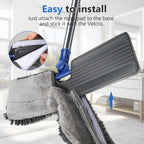 Masthome Microfiber Mops for Floor Cleaning,Dust Mop with 4 Reusable Pads,Flat Flip Mops for Wet & Dry Use,Professional Microfiber Mop for Hardwood, Laminate,Tile Floor Cleaning-1 Scraper