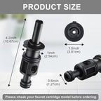 Dreyoo 1 Pack Compatible with 9742920 S742920 Pull and Turn Tub Shower Cartridge, Compatible with Pfister Avante Series Lavatory, Tub Faucet, Shower Valve Cartridge Replacement Part (Plastic Stem)