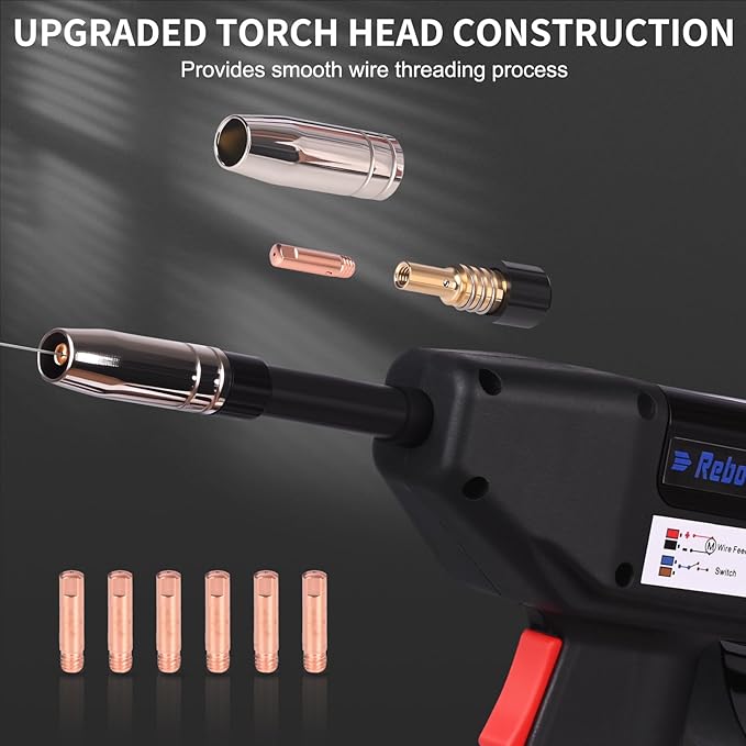 Reboot MIG Welder Spool Gun 13ft LBT150,150Amp MIG Aluminum Welding Torch Works for RBM2500 PRO only