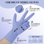 Kids Disposable Gloves, SmalNitrile Gloves for Cleaning, Cooking, Gardening
