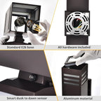 wowlite Outdoor Wall Lights Dusk to Dawn 2 Pack, Modern Porch Lights Outdoor Wall Sconce Square, Bronze Up and Down Lights, Waterproof Exterior Light Fixture for House Garage Patio, ETL Listed