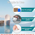 KIISIISO Toilet Bowl Cleaners Tablet 72 PACK, Automatic Toilet Cleaners for Deodorizing & Descaling, Long-Lasting Toilet Bowl Cleaner Tablets with Sustained-Release Technology Against Tough Stains