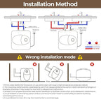 8 Gallon Electric Tank Water Heater, 120V 1500W Under Sink Instant Hot Tank Water Heater for RV, Camper, Kitchen, Food Truck, Wall or Floor Mounted, Black