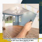 Leumoi 100 Pcs Paint Roller Covers 1/2 x 4 Inch Microfiber Paint Roller Covers Paint Brush Cover Small Roller Nap Mini House Painting Supplies for Painting Wall DIY Household Tool (Yellow White)