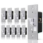 AIDA Toggle Slide Dimmer Switch for Dimmable LED Light/CFL/Incandescent 600 Watt max, Single-Pole or 3-Way, Rocker On/Off Wall Switch with Dimmer Slider, Wall Plate NOT Included, UL, White, 10 Pack