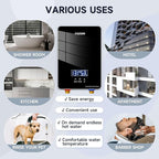 Instant Electric Water Heater 240V 6.5kW.Tankless Water Heater for Kitchen with Self Modulating Technology.Tankless On Demand Water Heater.Electric Hot Water Heaters for Sink.Overheating Protection.