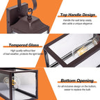 2 Pack Outdoor Light Fixtures, 15 Inch Oil Rubbed Bronze Exterior Wall Sconces Waterproof, Large Outside Lights for House, Modern Wall Lanterns Clear Glass