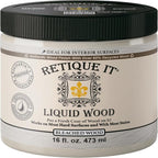 Retique It New and Improved Formula Liquid Wood Coatings - Stainable Primer - Paint It Then Stain it (Bleached Wood, Medium)