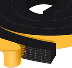 Weather Stripping Door Seal Strip, Strong Adhesive Doors and Windows Insulation Soundproof Weatherproof Foam Tape for Sliding Door, Front Door Frame, Window, Lightproof(3/4 In x 3/4 In x 13Ft)