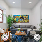 TORCHSTAR 8 Inch 5CCT Ultra-Thin LED Recessed Ceiling Light with Junction Box, CRI90, 27003000350040005000K Selectable, 18W Dimmable Slim Canless Wafer Downlight, ETL & ES & FCC, Pack of 6