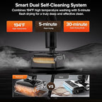 roborock F25 ALT Vacuum Mop, Wet Dry Vacuum Cleaner, Cordless Hard Floor Cleaner Machine with AI Assistant Wheels, 180° Lie-Flat, 194°F Hot Air Flash Drying & Self Cleaning Electric Mop