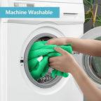 HOMEXCEL Green Microfiber Cleaning Cloth, 8 Pack Cleaning Towels for Kitchen, Lint Free, Scratch-Free, Highly Absorbent, and Reusable Cleaning Rags for House, Window and Glass, Cars, 11.5 X11.5 inch