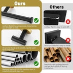 Black and Gold Towel Bar Set 6 Pieces Bathroom Hardware Accessories Set Include 19.68/23.6 in Towel Bar Towel Ring Towel Hook and Toilet Paper Holder Stainless Steel Wall Mounted