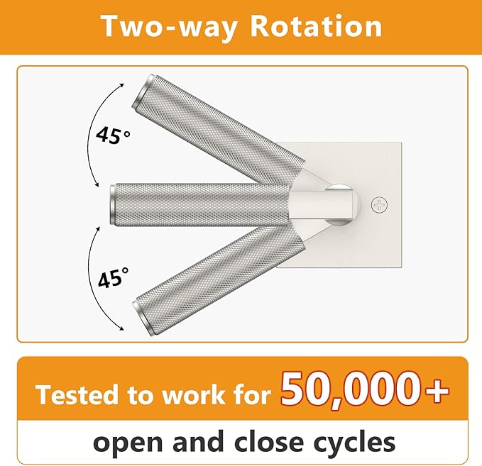 Amerdeco 3 Pack Brushed Satin Nickel Passage Door Handles,Heavy Duty Non-Locking Door Lever for Hall, Closet,Office Area, Shopping Malls AM0021
