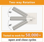 Amerdeco 3 Pack Brushed Satin Nickel Passage Door Handles,Heavy Duty Non-Locking Door Lever for Hall, Closet,Office Area, Shopping Malls AM0021