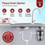 PEQUA INDUSTRIES Pequa Heavy Duty Drain Opener, Non-Acid, Fast-Acting Formula, Industrial strength Drain Cleaner for Sinks, Tubs, Septic Tanks - 32 Oz (Pack of 2)