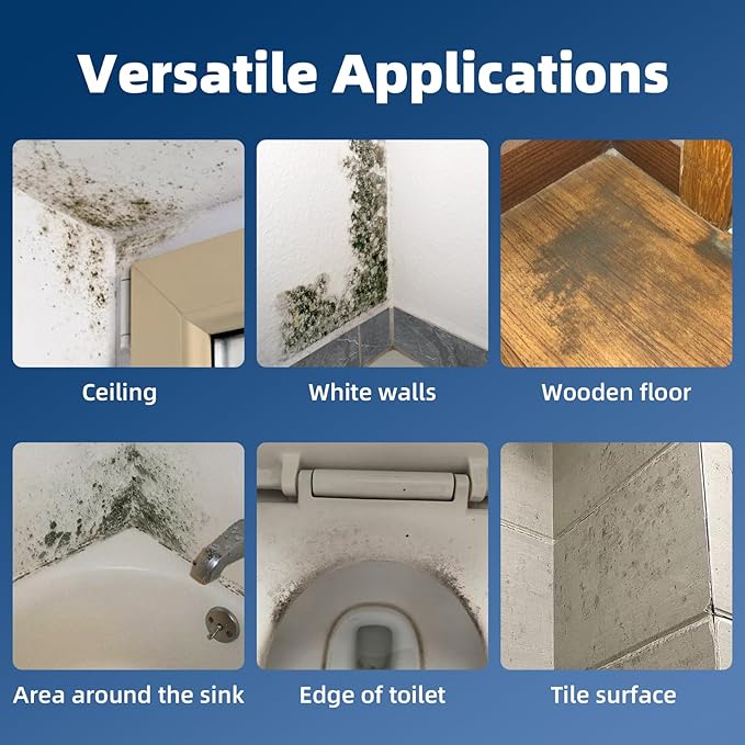 Jocecury 500ML Foaming Stain Remover Spray, Multi-Purpose Foam Cleaner for Bathroom, Kitchen & Hard Surfaces,Deep Penetrating Grout & Glass Stains Instantly