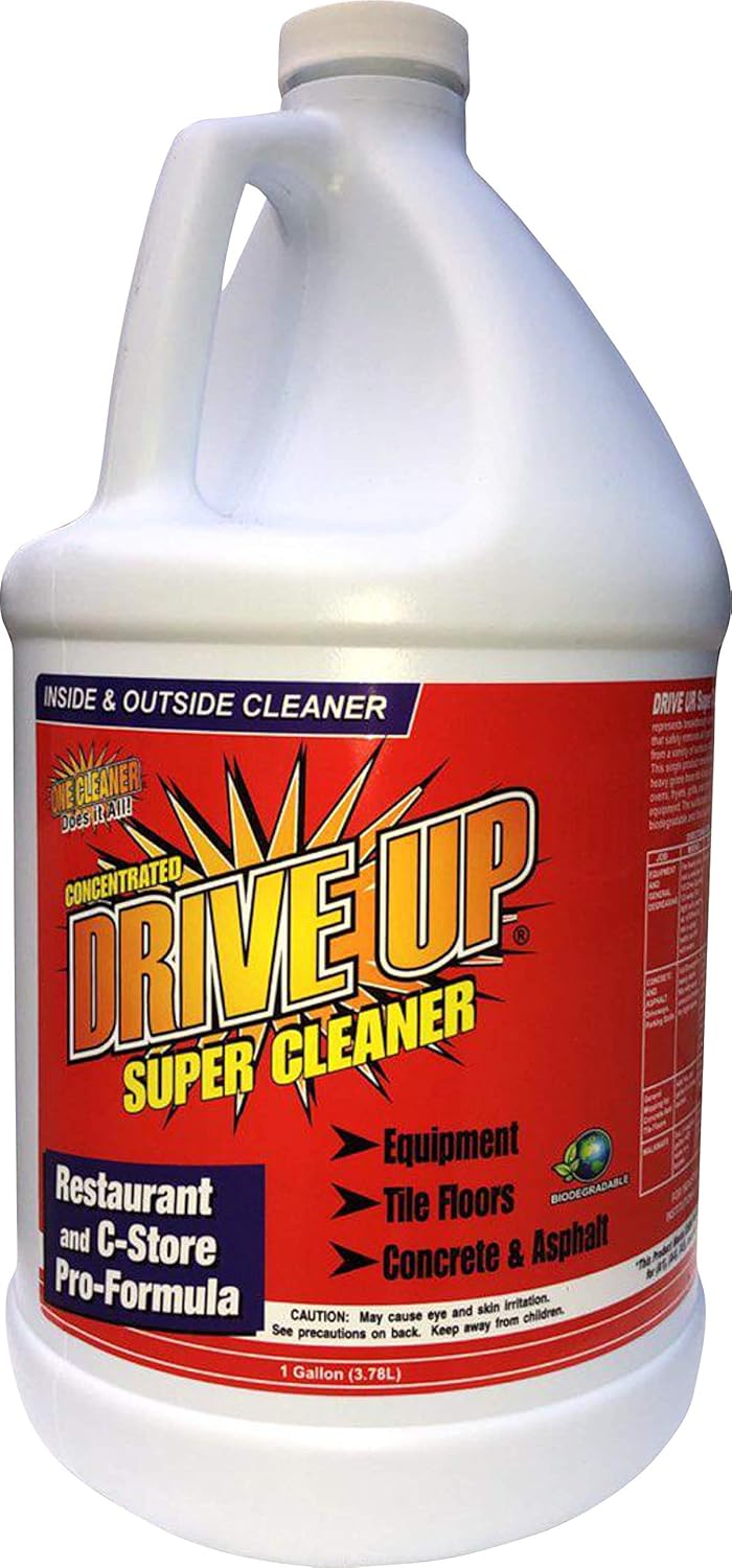 Concentrated Degreaser 1 x 1 gal, Multi Surface, Safe Degreaser, Remove Motor Oil from Concrete, Industrial Strength