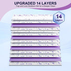 32 Pcs 5X Cleaning Power Mop Refills for Swiffer Power Mop, Unscented 14-Layer Thickened Disposable Mopping Pad Refills, for All Finished Floors