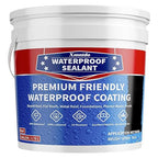Polyurethane Waterproof Coating Black, 1 Gallon, Roof Sealant Waterproof Coating for Flat & Matal Roofs, Foundations, Concretes, Indoor and Outdoor Leak Repair Basement Sealer Waterproofing