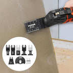 VEVOR 30-Piece Oscillating Saw Blades, Quick Release Multi Tool Blades Kits, 8 Types Oscillating Multitool Blade for Wood Plastic Metal, Compatible with Dewalt Ryobi Milwaukee Hitachi Chicago Fein