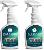 EvaClean PurClean All Purpose Cleaner – Ready to Use, 2-Pack Spray Bottles 32 FL Oz. Each, Biodegradable Degreaser, For Hospitals, Hotels, Schools, Daily Use, Mop, Spray, Wash, Lemon Scent