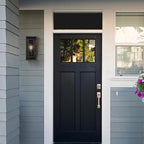 GLOBE Electric 44228 Montague 1-Light Outdoor Wall Sconce, Bronze, Clear Glass Shade,44228