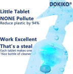 Glass Cleaner Refill Tablets - 50 Concentrated Multi-Surface Cleaning Tablets, 1 Pack Makes 50 * 16 fl oz Spray for Windows, Mirrors, Windshields & More