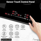 K&H SIGNATURE SERIES 5 Burner 31.5 Inch Built-in Induction Electric Stove Top Ceramic Cooktop Touch Control 240V 9200W IN30-9200FLX