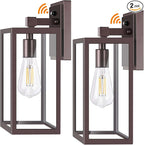 Dusk to Dawn Outdoor Lighting Fixtures for House, ORB Sensor Porch Exterior Lights Wall Mount, Anti-Rust Wall Light, Wall Sconce Lamp, Waterproof Wall Lantern for Garage, 2-PACK