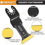 30 PCS Oscillating Tool Blade, Universal Titanium Multi Tool Blades for Metal Nails Wood Plastic and Hard Material, Oscillating Saw Blades Fit Dewalt Milwaukee Ryobi Rockwell Fein