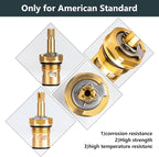 Faucet Cartridge Compatible with American Standard 994053-0070A or 994053-0070A/H Bath & Kitchen Faucet Replacement Valve Cartridge, 4z-24h Hot and Cold Replacement Stem, Brass