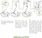 ASD Retrofit LED Recessed Lighting 6 Inch | Black 12W 1009 Lm Wet Rated Dimmable Ceiling Downlights | 2700K-5000K Adjustable CRI90 Room Recessed Light Fixtures | LED Can Lights, UL 12 Pack