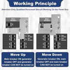 Generator Interlock Kit for Murray or Siemens 150-200 Amp Panels,7/8 to 1 1/4 Inch Breaker Spacing, Safe & Easy Home Generator Connection (SIE-P2)