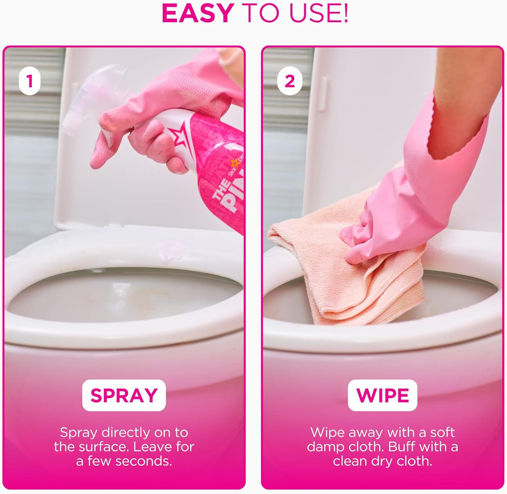 Stardrops - The Pink Stuff - Miracle Bathroom Foam Cleaner 750ml - Baths, Tiles, Soap Scum, Limescale, Streak Free