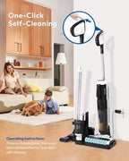 Cordless Wet Dry Vacuum Combo – 5-in-1 Lightweight Self-Propelled Mop & Vacuum for Hard Floors & Carpets, All-in-One for Whole-Home Cleaning