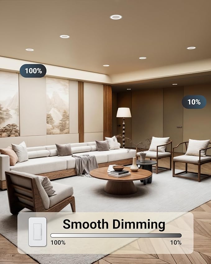 Sunco 12 Pack 6 Inch LED Slim Ultra Thin Canless Lights, Ceiling Recessed Lighting with Metal Junction Box, 900 LM, Selectable CCT 2700K/3000K/4000K/5000K/6000K, 14W, Dimmable ETL