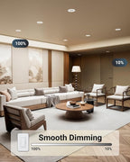 Sunco 12 Pack 6 Inch LED Slim Ultra Thin Canless Lights, Ceiling Recessed Lighting with Metal Junction Box, 900 LM, Selectable CCT 2700K/3000K/4000K/5000K/6000K, 14W, Dimmable ETL