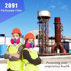 160Pcs(80Pack) 2091 Particulate Filter,2091 Filters Cotton for Respirator for 6200, 6800, 6502 7502 FF4 Respirator for Lead Paint, Asbestos