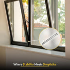 Brixwell Pivot Bar Window Replacement Part,Zinc Die Cast Construction, 3-3/16" Length, 9/32" Width, Crack Resistant, Dual End Compatibility for Tilt Window Repairs-Pack of 5