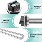 2 Pack 100108283 Water Heater Element Replacement for AO Smith Electric Water Heaters ECT 52/55/66/80/120, ECS 30/40/50, ECLN ELJN ECJN 40, ECL 30/50, E6, 4500W, 240V