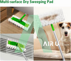 AIR U+ Dry Mop Pads for Swiffer Sweep and Mop, Heavy Duty Pet Dry Sweeper Refills, Sweeping Cloths for Cleaning Hardwood Floor Dust and Hair, Disposable, Unscented, 30 Count
