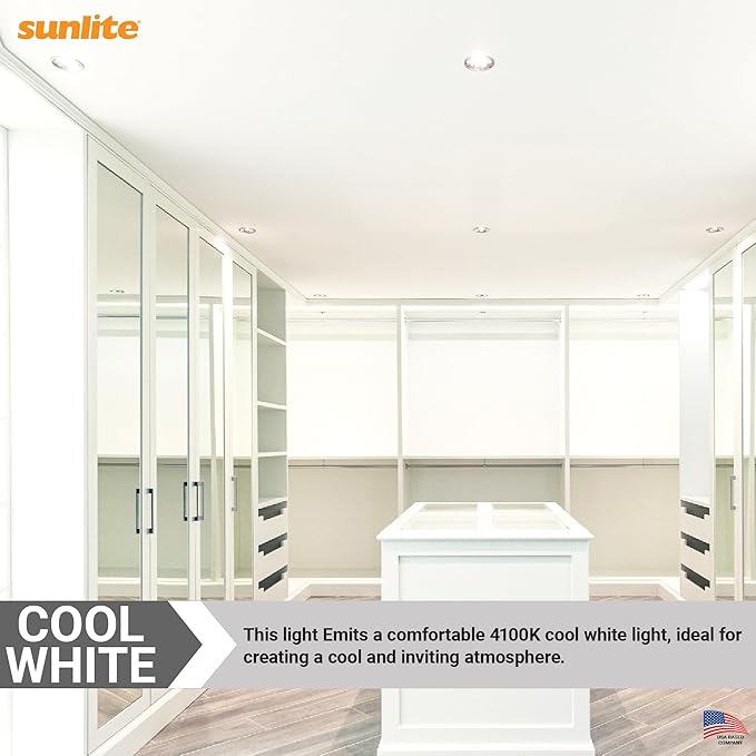 Sunlite CFL Plug-in PLT 4-Pin Triple Tube Light, 32 Watts, 4-Pin GX24q3 Base, 2400 Lumens, 4100K Cool White, 10 Pack